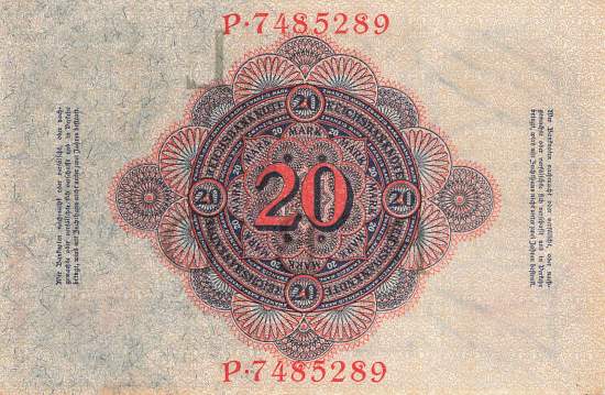 20 Mark Serie L/P 1914
